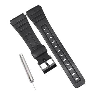 适配卡西欧新款F84/F91/F91W/F94/F105表带电子小方块手表带18mm