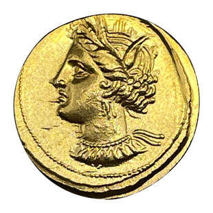 复刻金币项链女锁骨链欧美小众迦太基女神坦尼特希腊饰品古币吊坠