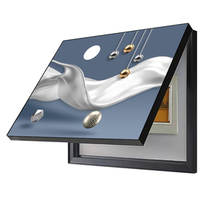 电表箱装饰画免打孔现代简约配电箱遮挡电闸弱电箱开关电表盒挂画