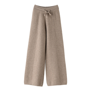 儿童100纯全山羊绒裤男童女童保暖裤大童防寒毛裤加厚针织阔腿裤