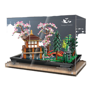 KGBOX用于10315禅境花园亚克力展示盒防尘罩透明积木