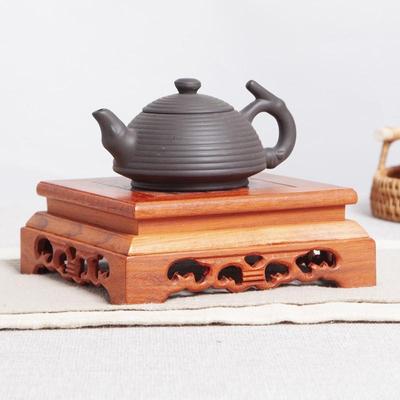 新疆包邮花梨木底座实木雕刻工艺品摆件茶壶花瓶花盆景底座红木托