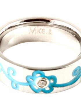 梦克拉钨金戒指 青花