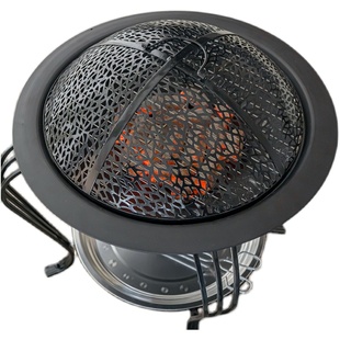 室内炭火盆取暖家用碳炉炉子户外烧烤架无烟碳火炉木炭火盆烤火炉