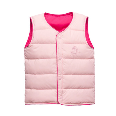 内胆两面穿婴儿保暖背心羽绒马甲