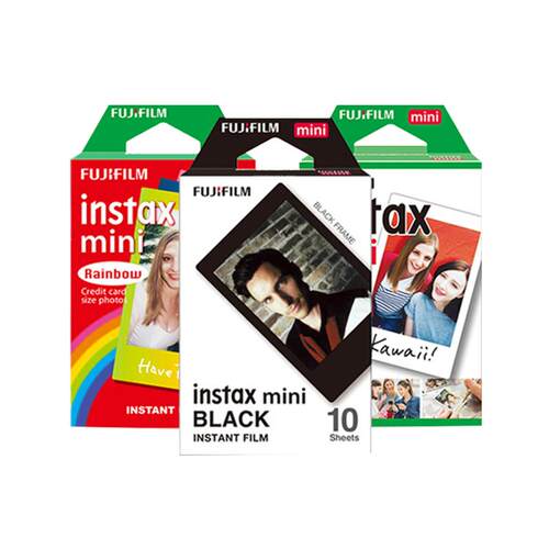 富士instax拍立得相机打印机迷你相纸胶片白边胶卷照片卡通相片纸mini7/8/9/11/12/13/25/7s/90/7c/41/SE/EVO