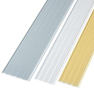 铝合金楼梯防滑条平板金属台阶大理石斜坡一字踏步压条瓷砖收边条