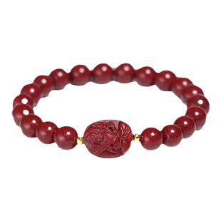 朱砂手串十二生肖本命佛属马八大守护神紫金沙男女款手链情侣精品