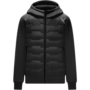 坦博尔羽绒服男款秋季鹅绒卫衣连帽短款运动潮流保暖外套TA235275