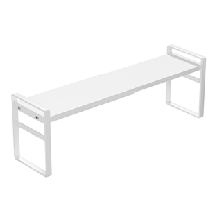 伸缩置物架橱柜内分层收纳隔板厨房台面窗台窄款碗碟架柜子隔断层