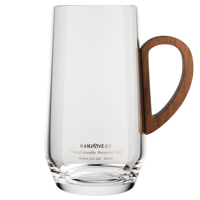 金灶耐热玻璃茶杯家用透明水杯