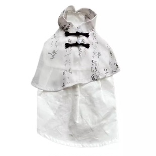 【烟雨江南】原创宠物汉服比熊泰迪连衣裙子猫衣服夏季国风新中式