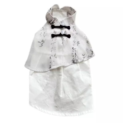 bluetime猫狗纱织布古风裙新中式