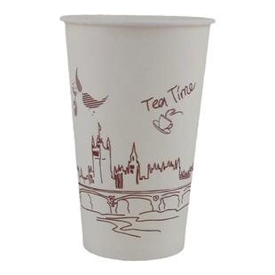 奶茶杯子地下铁奶茶杯加厚商用咖啡纸杯一次性带盖热饮豆浆杯定制