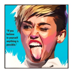 麦莉·赛勒斯 Miley Cyrus 泰国 Famous Pop波普艺术装饰挂画