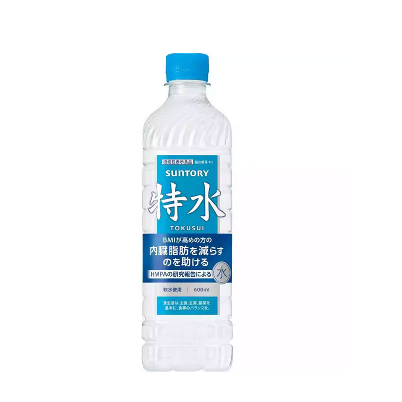 日本进口三得利矿泉水Suntory特水天然水纯净水600ml
