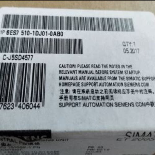 议价6ES7510-1DJ01-0AB0西门子S7-15CPU中央处理器6ES75101DJ010A