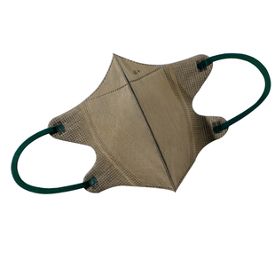 evergreen莫兰迪莺茶黄色3D立体显脸小独立包装一次性成人口罩