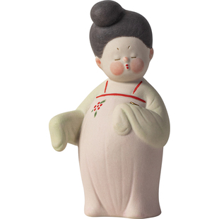 创意陶瓷唐妞线香炉摆件中式古风家用室内点香器可爱仕女香插底座