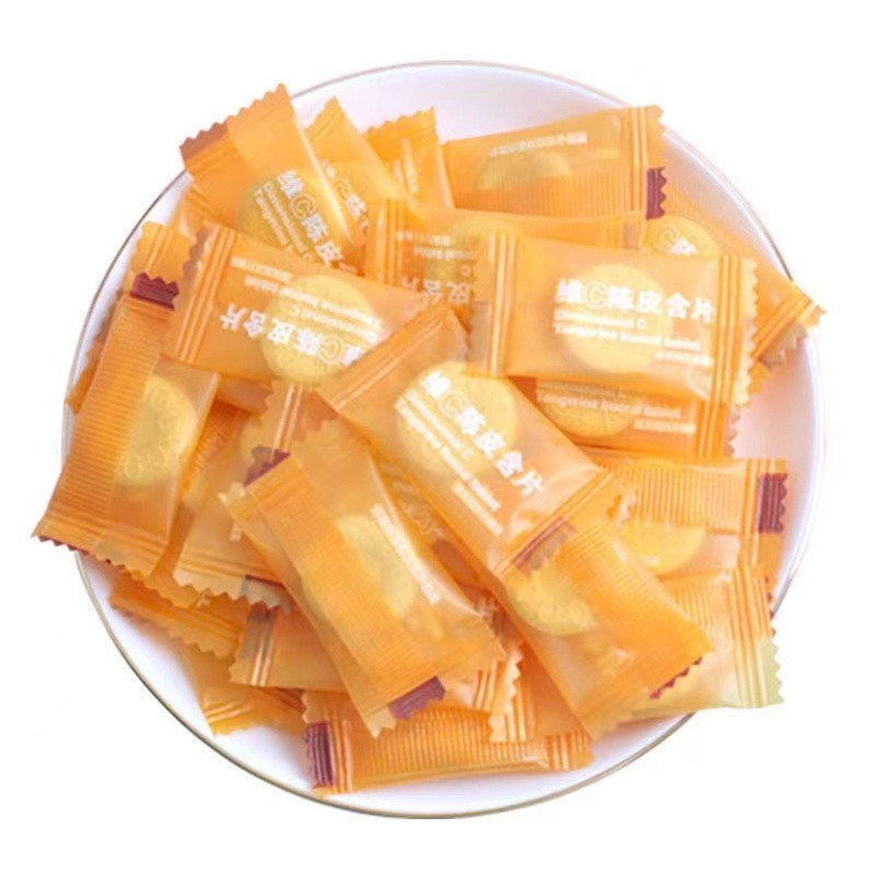 网红维C陈皮含片陈皮糖润喉清凉传统糖果