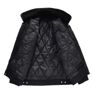 正品保安工作服大衣冬季执勤棉服加厚作训夹克棉袄男防寒制服外套