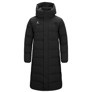 KELME卡尔美羽绒服男女长款过膝冬季运动羽绒衣成人加厚保暖外套