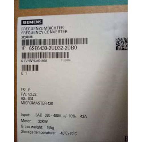 议价6SE6430-2UD32-2DB0 MM430变频器6SE64302UD322DB0