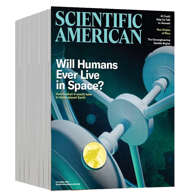 【单期/订阅】Scientific American科学美国人杂志2024/25年订购英文原版科普自然科技2023年过期刊国外杂志英语外刊