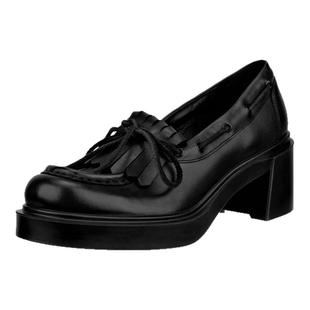 ECCO爱步女鞋 新款流苏厚底真皮乐福鞋高跟单鞋 都市首尔223533