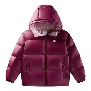 安踏儿童女童羽绒服2026冬款新舒适保暖中大童四防连帽羽绒服外套