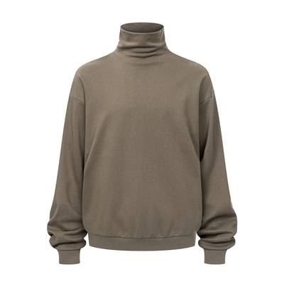 重磅高领磨毛双面打底长袖T恤