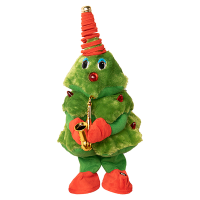 圣诞节儿童毛绒玩具跳舞摇摆玩偶