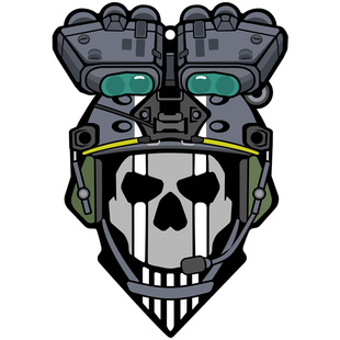 MW使命召唤COD20夜战幽灵定制标牌钥匙扣通用周边挂件