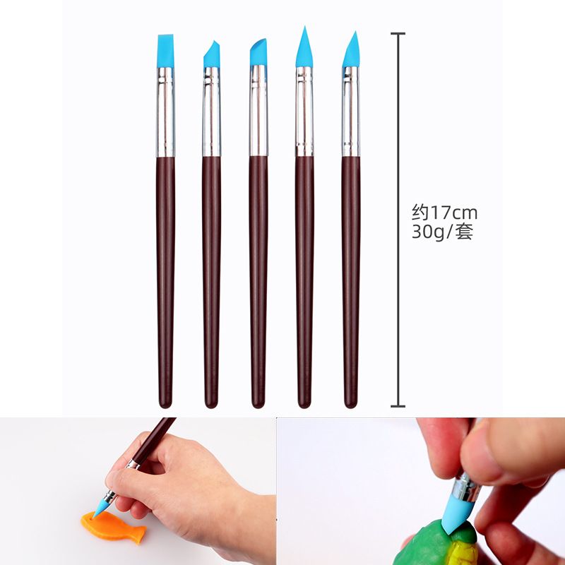 陶泥工具制作25件套棒拉链袋压痕丸工厂牛津防水花瓣桦木刻刀圆筒