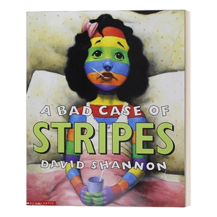 英文原版 A Bad Case of Stripes 糟糕，身上长条纹了 绘本 英文版 进口英语原版书籍