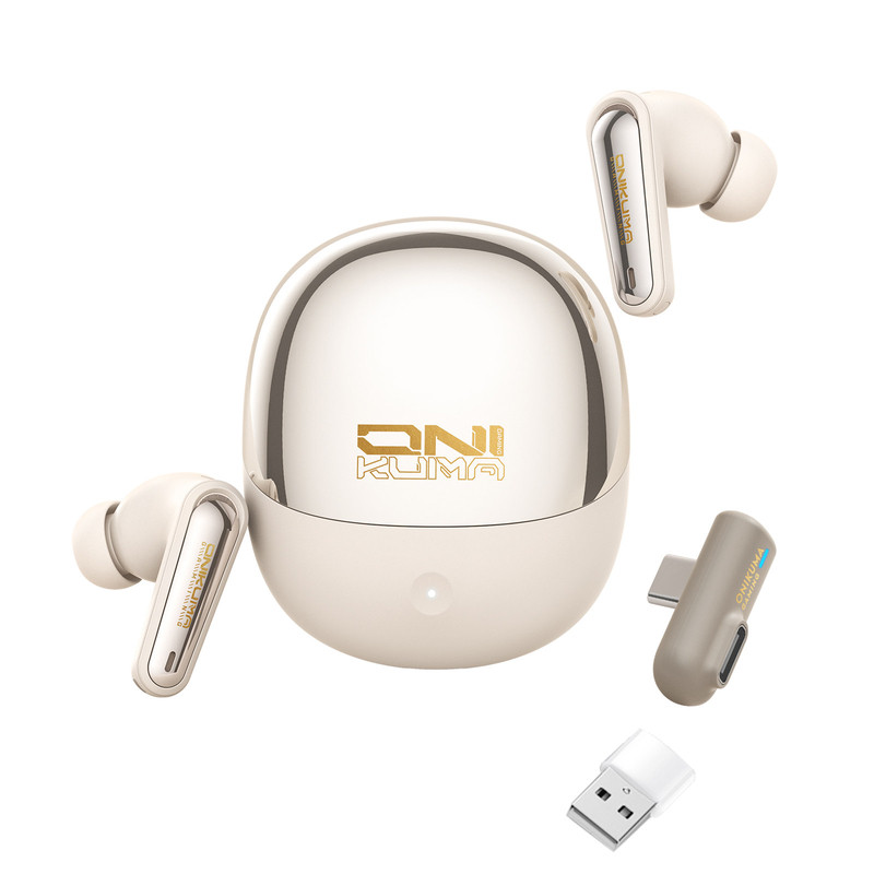 ONIKUMA蓝牙耳机无线2.4g入耳电竞游戏低延迟TypeC闪连PS5电脑用