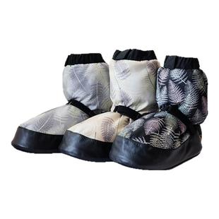 Sansha/三沙芭蕾舞秋冬夹棉短靴棉鞋保暖靴舞蹈热身练功鞋厚底