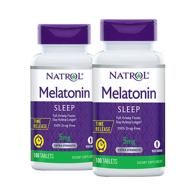 NATROL褪黑素舒眠片定时释放系列