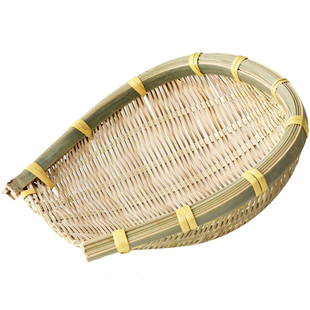 竹篓食品竹艺簸箕干果盘果盆竹编筐水果托盘谷插篓子收纳篮零食筐