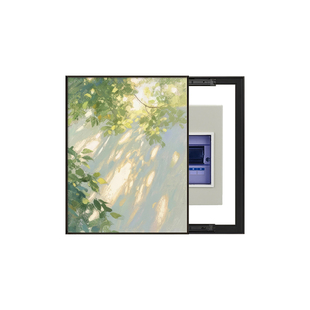 生机盎然电表箱装饰画竖款轻奢高级感配电箱盒遮挡挂画免打孔新款