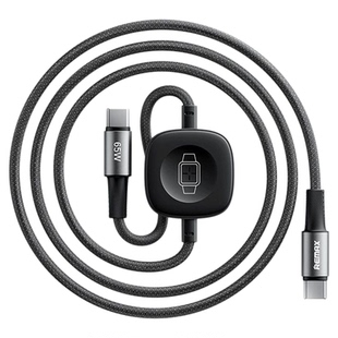 Remax 适用于苹果手机手表二合一充电线15/16/17快充Ctoc充电线华为小米平板笔记本iwatch7-10手表磁吸无线充