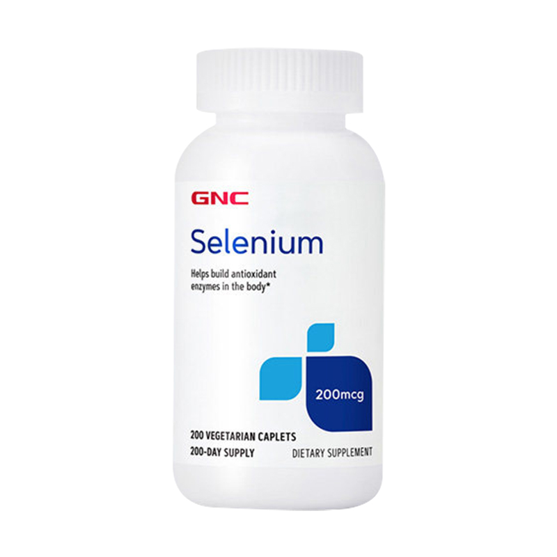 美国GNC硒元素selenium200mcg酵母硒天然有机硒富硒片200粒免疫力