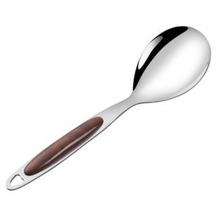 不锈钢饭勺厨具米饭勺盛粥勺不沾米饭勺子分餐勺分菜勺打饭勺公用