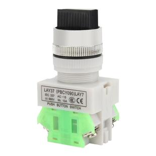 按钮开关LAY7 LAY37(Y090)-11X2二位/三档转换旋钮自锁自复位式