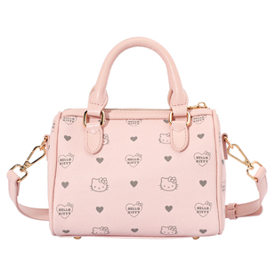麦斯卡HelloKitty联名波士顿包包新款单肩斜挎手提枕头包生日礼物
