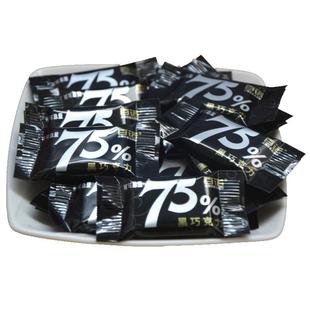 上海百诺巧克力黑巧克力纯可可脂75%纯黑巧克力袋装500g