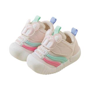 Ginofu一阶段机能鞋08-1-2婴儿学步鞋春季新款防滑防踢软底宝宝鞋