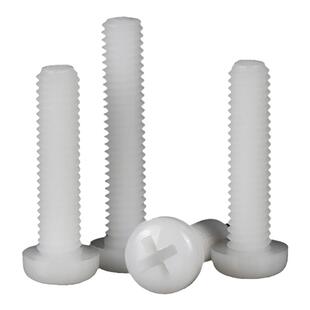 绝缘塑料尼龙螺丝圆头十字塑胶螺栓盘头尼龙螺钉M2M2.5M3M4M5M6M8