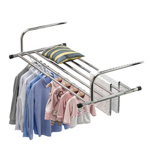 阳台晾衣神器窗台护栏晾衣架窗外晾晒神器小型晾晒架防盗窗晒鞋架