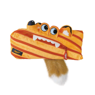 上新】ZIPIT毛绒狐狸拉链笔袋文创设计师款文具袋笔盒绒绒尼克森林狐学生文具